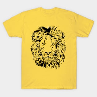 Yellow King Lion Face T-Shirt